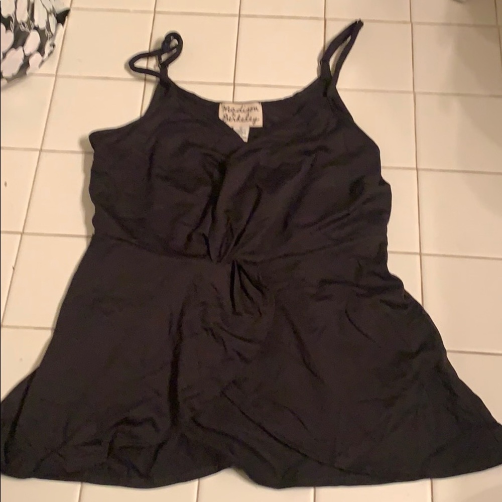 Black silky top